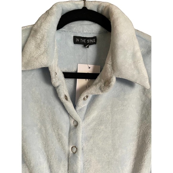 NWT Powder Blue Short Romper OR SWIM COVER - Picture 4 of 4